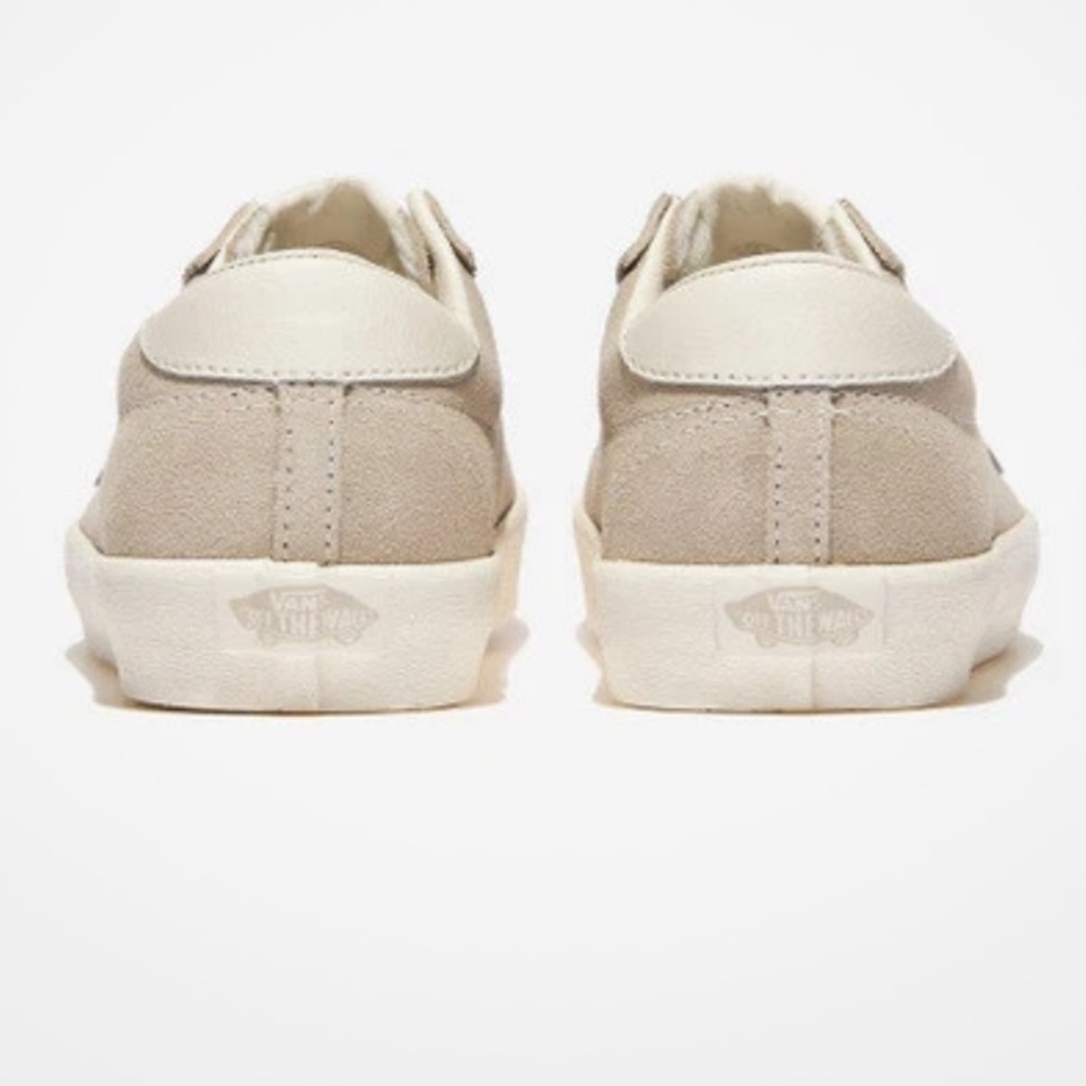 FREE PEOPLE by VANS Sport Low Suede Sneakers Cream and White Casual Sneakers - Picture 4 of 10